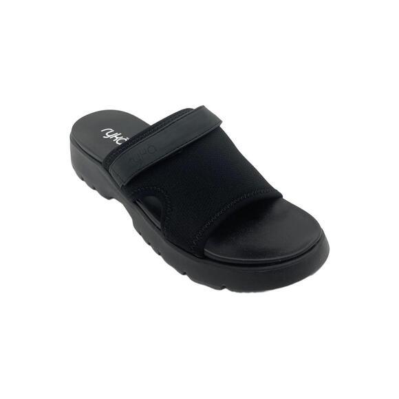 Ryka Shoes - Ryka Women's Adjustable Sport Slide Sandals Black - Medium